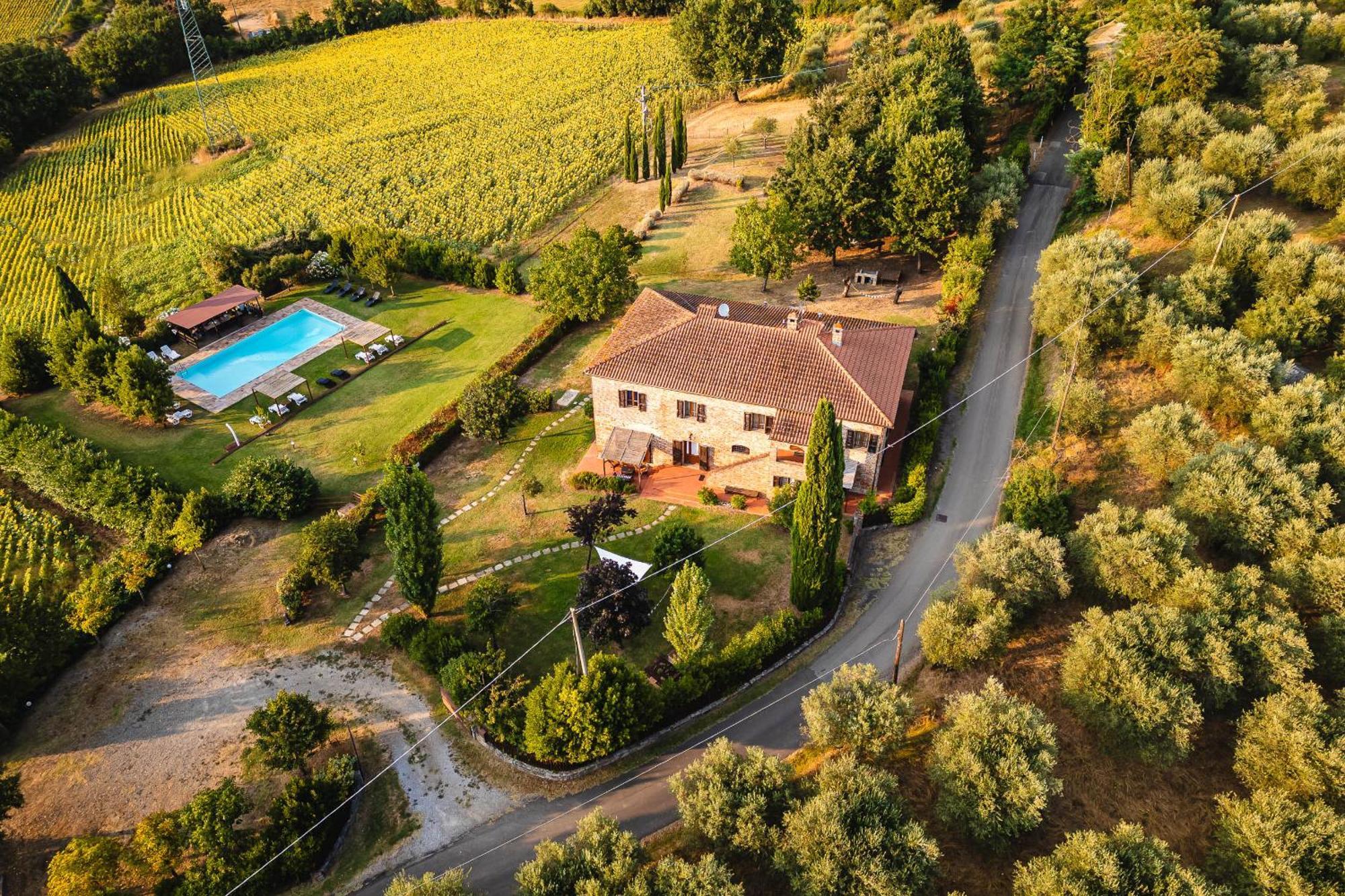 Villa Le Belle Giornate Foiano Della Chiana Luaran gambar